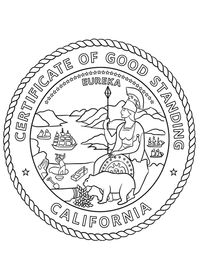Good Standing Certificate for California