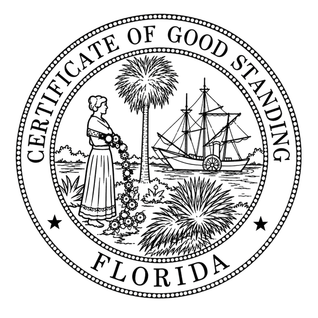 Good Standing Certificate for Florida