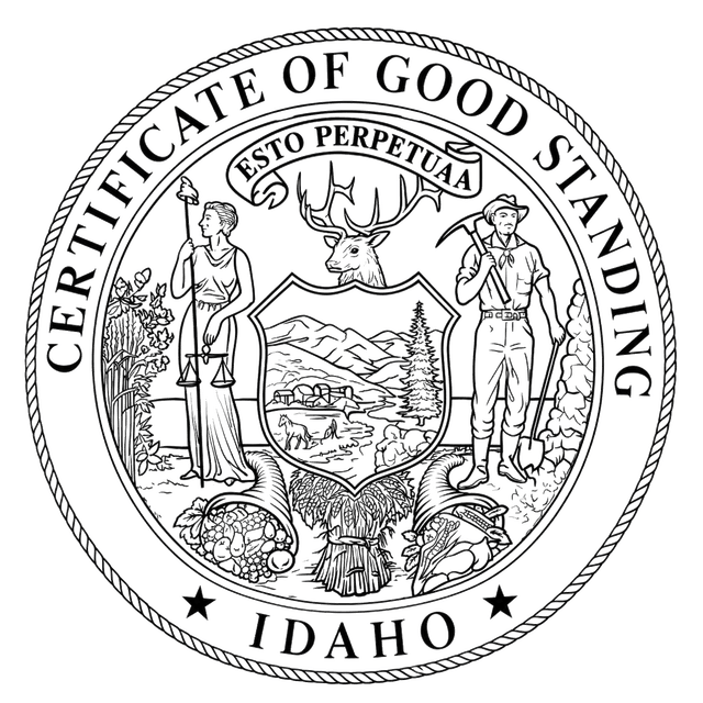 Good Standing Certificate for Idaho