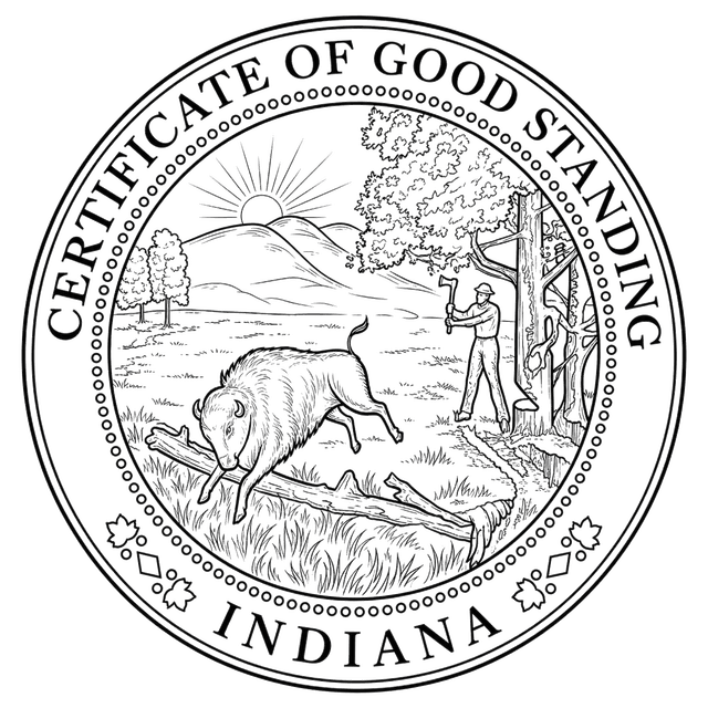Good Standing Certificate for Indiana