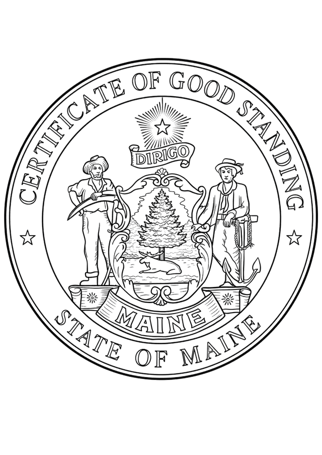 Good Standing Certificate for Maine