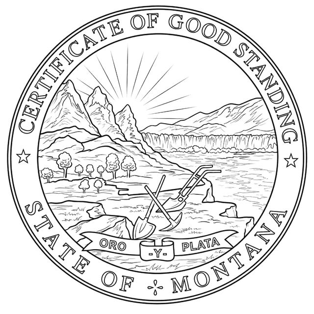 Good Standing Certificate for Montana