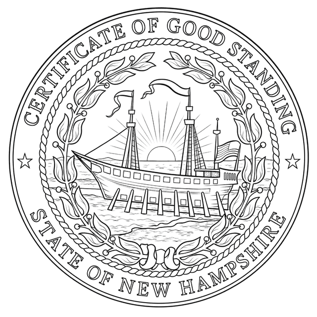 Good Standing Certificate for New Hampshire