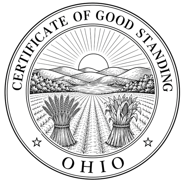Good Standing Certificate for Ohio